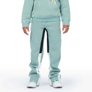 Nouvelle arrivée design hommes survêtement décontracté avec point de contraste Sport à capuche et pantalons de survêtement broderie vêtements de sport pour hommes survêtement - Product Image 4