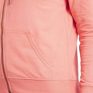 Sudaderas con cremallera para mujer Sudaderas de algodón de gran tamaño con estampado frontal Cuello alto Sudaderas con capucha cortas con cremallera para mujer - Product Image 3