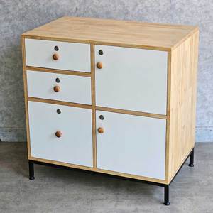 Rubberwood Minimalist <b>Filing</b> Cabinet Lockable 80x50x80cm Office/Workshop/Warehouse/Gym <b>Storage</b> - Product Image 4