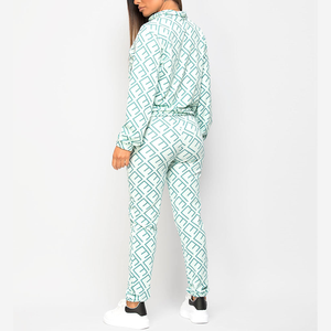 Ladies Plus Size Winter Solid Outdoor Tracksuit Long Sleeve Soft 100% Cotton Breathable Lightweight Conçu pour le fitness - Product Image 3