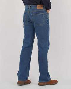 Pantalones vaqueros holgados de cintura media estilo Vintage para hombre, elásticos, relajados, bordados, con botones técnicos, transpirables e impermeables - Product Image 3