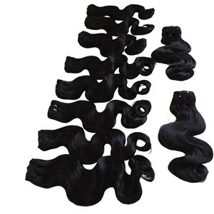 Paquetes de cabello tejido vietnamita en trama doble dibujado extensiones de cabello humano virgen brasileño crudo Afro Wave Natural Wave al por mayor - Product Image 3