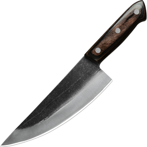 Venta al por mayor pedidos a granel personalizados OEM ODM servicio profesional fijo hoja afilada cuchillo Chef cuchillo cocina mango de madera - Product Image 1