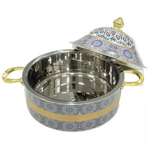 Nouvel arrivage Design attrayant en métal en acier inoxydable casserole de service alimentaire présentoir de chauffe-buffet par Indian Metal World - Product Image 6