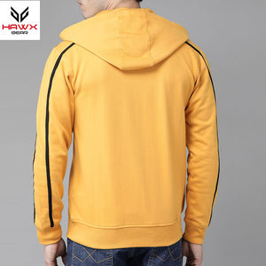 Sweat à capuche tendance coupe ajustée pour hommes Conception à glissière en polaire de haute qualité Doublure teinte unie Intérieur Bouffée Meilleur prix Différent Hiver - Product Image 2
