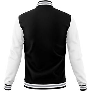 Diseñe su propia chaqueta universitaria de alta calidad Chaqueta de cuero con mangas genuinas Chaqueta con letras personalizada para hombres subida por Dress Sports - Product Image 4