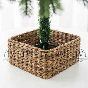 New design Bohemian natural water hyacinth <b>Christmas</b> <b>tree</b> collar <b>Christmas</b> home decor nice price from Vietnam B2B - Product Image 2