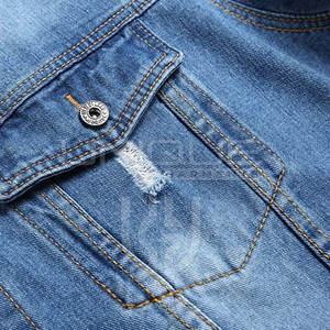 Chaquetas de tela de mezclilla para hombre OEM Impresión de logotipo personalizado, varios colores y tamaños, chaqueta de invierno al por mayor de fábrica - Product Image 4