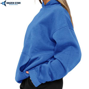 Sudadera con Capucha para Mujer, Casual, de Primavera, Ecológica, Antiarrugas, Transpirable, de Color Sólido, 100% Algodón, de Secado Rápido - Product Image 4
