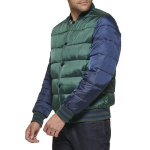 Blouson d'hiver matelassé style urbain, col montant, coupe-vent, résistant à l'eau, respirant, avec logo frontal, nouvelle collection, non tissé - Product Image 3