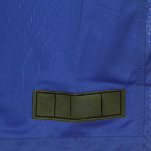 Maillot de football américain personnalisé bleu et jaune, uniforme d'équipe, col en V, manches courtes, maille respirante, vêtements de sport personnalisés pour le jeu - Product Image 5