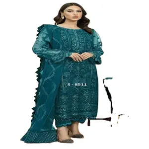 全球供应商和出口商的最新设计师巴基斯坦服装时尚阿拉伯服装女性Salwar Kameez