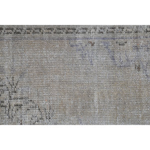 Alfombra turca Vintage 1,7X3,1 pies gris Beige lana hecha a mano área grande rectángulo Patchwork diseño para pasillo nuevo modelo" - Product Image 5