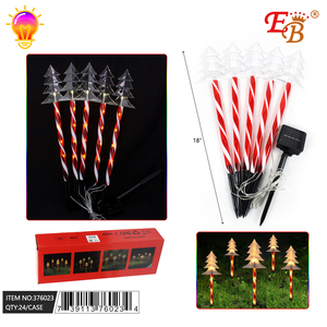 18 \ "moderno giardino solare luci 5PC albero di natale 24 pz caldo bianco pannello solare alimentato certificato ROHS per applicazioni paesaggistiche - Product Image 1