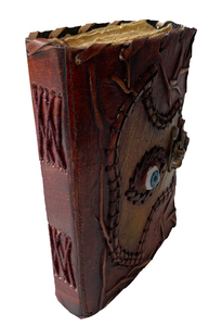 Halloween Decorations Hocus Pocus Book Of Spells Decor Vintage Genuine Leather Journal Hocus Pocus Decor Prop Gifts Metal C-Lock - Product Image 3