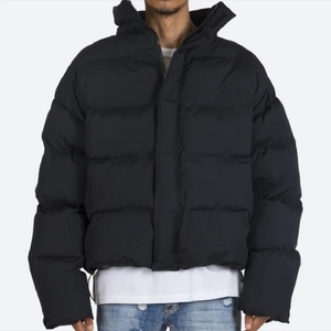 High Quality Custom Men's Hooded Jackets Oversized Outdoor Bubble Down <b>Coat</b> in Plus Size Winter Fabric Wholesale - Product Image 1