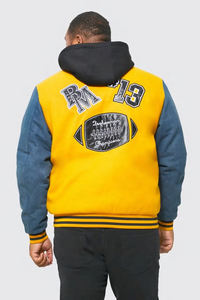 2024 Custom Varsity Bomber Jacket Puffer Men's Down CoatWarm Chaqueta de invierno gruesa para hombres - Product Image 2