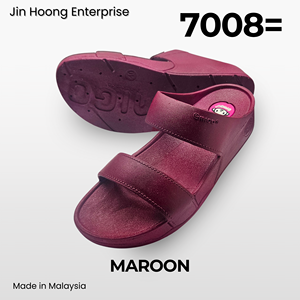 @migo Sandalias Flip-Flop para Mujer 7008= Bronce Cómodas Ligeras Suela Gruesa Antideslizante Resistentes al Agua Tacón de 4cm Hechas en Malasia - Product Image 3