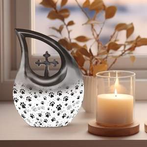 Grossiste Urnes personnalisées pour adulte maman et papa Grandes urnes pour cendres humaines Urnes imprimées de taille personnalisée - Product Image 2