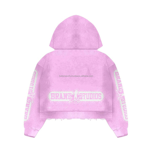 2025 nueva moda High Street precio competitivo mujeres apiladas chándal peso pesado diseño personalizado mujeres chándal - Product Image 3