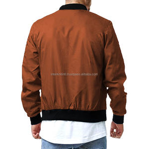 Chaqueta Bomber Larga de Verano para Hombre, con Parches, Resistente al Viento, con Cierre, en Oferta - Product Image 4