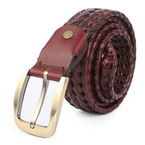 Ceinture pour homme Insight International Factory Wholesale OEM Service - Couleur café décontractée, en cuir artificiel, boucle à ardillon, largeur 35 mm, 43 - Product Image 2