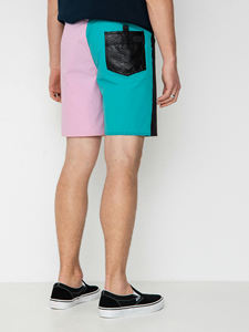 กางเกงขาสั้นผ้าโพลีเอสเตอร์สำหรับผู้ชายกางเกงขาสั้นแฟชั่นเป็นมิตรต่อสิ่งแวดล้อมดีไซน์สีพื้นหลายสี - Product Image 3