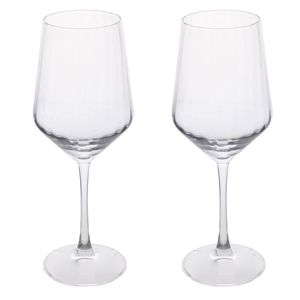 Set Moderno di Calici da Vino Sibilla da 510ml, Design Creativo in 2 Pezzi, Vetro, Ceramica e Metallo - Product Image 1
