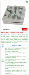 Juego de cortadores de discos de nueve formas diferentes GS 589AN herramientas de joyería para herramientas de joyería - Product Image 2