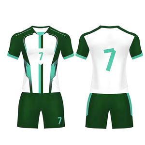 Uniformes de Fútbol de Alta Calidad con Logotipo Personalizado, 100% Poliéster, Secado Rápido, Transpirables, Cuello en V, para Hombre, Último Diseño - Product Image 1