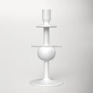 Bougeoir rond en métal fait à la main Décoration de Noël Fer noir Nickel brossé Zahid Exports - Product Image 1