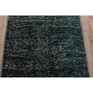 Turkish <b>Runner</b> <b>Rug</b>, 1.8x6.7 ft Vintage <b>Rug</b>, Black Floral Wool <b>Rug</b> - Product Image 3