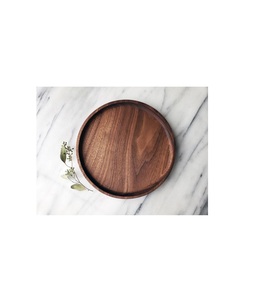 ถาดเสิร์ฟไม้มะม่วงธรรมชาติพร้อมด้ามจับเรียบสำหรับห้องครัวอาหารเช้าชากาแฟของว่างเครื่องดื่มและของตกแต่ง - Product Image 1