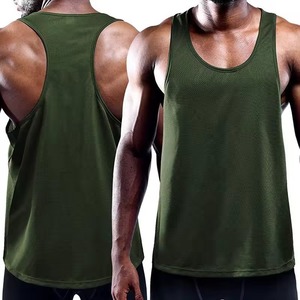 2024 hombres transpirable Casual gimnasio camiseta sin mangas logotipo personalizado Fitness entrenamiento músculo Stringer camiseta sin mangas de punto Culturismo - Product Image 6