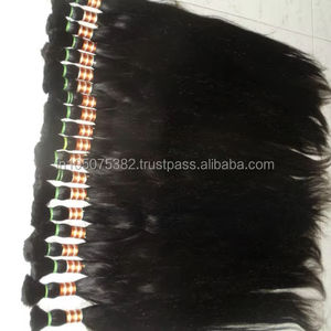 Indian Virgin Remy Human Hair <b>Extensions</b> <b>for</b> <b>Braids</b> Unprocessed - Product Image 1