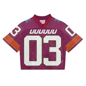 เสื้อเจอร์ซีย์ฟุตบอลเสื้อครอปโพลีเอสเตอร์ลายตามสั่งจากผู้ผลิต - Product Image 1