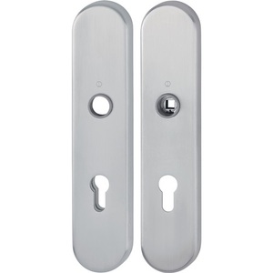 ชุดลูกบิดประตู HOPPE รุ่น Long Escutcheon คู่ รุ่น F69 PZ ขนาด 72 มม. ผิวด้าน E3331/3310 สำหรับประตูทางเข้าด้านหน้า - Product Image 1