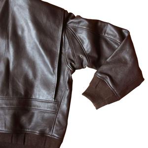 Veste en cuir pour homme de haute qualité 100% cuir, imperméable, coupe-vent, doublure matelassée, col montant, manches longues, couleur personnalisée - Product Image 2