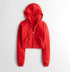 2025 femmes deux pièces Logo personnalisé à capuche ensemble court femmes fermeture éclair à capuche haut court à capuche sweat et short de survêtement décontracté - Product Image 4