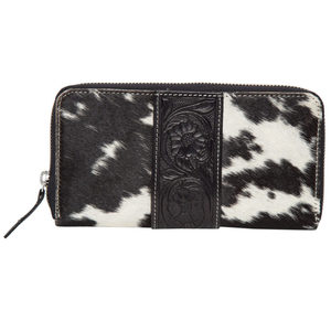 Bolso de mano de moda bohemio para mujer Diseño triple hecho a mano con protección RFID Cierre a presión Estampados de animales Hecho EN LA India - Product Image 2
