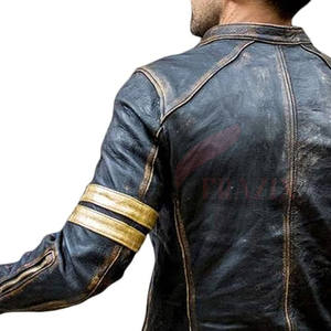 Veste d'hiver en cuir de haute qualité pour hommes au meilleur prix Concevez vos propres vestes de mode en cuir vieilli - Product Image 4