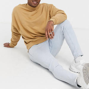 Sudadera de Cuello Alto Gruesa de 360g, Lisa, Extra Grande, con Bordado Personalizado, para Hombre, Invierno - Product Image 6