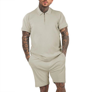 Ensemble 2 pièces T-shirt et short pour homme personnalisé par le fabricant OEM – Vêtements décontractés d'été avec logo imprimé – Impression de logo personnalisée - Product Image 6