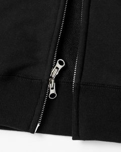 Sweat à capuche zippé 100% coton doublé, lavé à la pierre, imprimé numérique, broderie 3D - Product Image 5