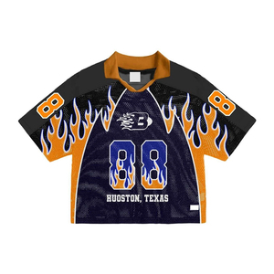 Usine en gros personnalisé hommes t-shirts imprimé football basket-ball football maillot séchage rapide formation maille Boxy surdimensionné T-shirt - Product Image 5