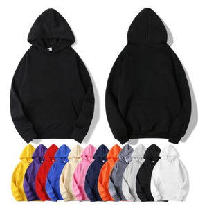 Nouveau style 2025 – Sweat-shirts à capuche unisexe en molleton 100 % coton, couleur unie, coupe régulière, décontracté, coupe-vent, épais - Product Image 1