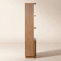 Bibliothèque moderne en bois massif de la collection Ridgewood Harmony pour une utilisation en entrepôt de bureau à domicile-Meubles de rangement durables