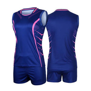 Uniforme de Voleibol Personalizado de Color Sólido Estampado con MOQ Bajo, 100% Poliéster, de Secado Rápido, el Más Vendido, Unisex - Product Image 4
