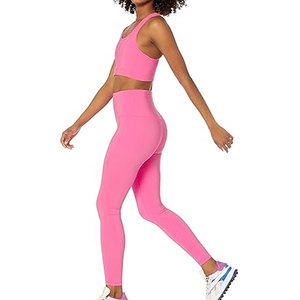 Meilleurs leggings d'entraînement de fitness taille haute personnalisés OEM Yoga Gym pour femmes de haute qualité grande taille sans couture solide prix direct d'usine - Product Image 6