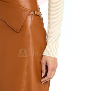 Jupe slim en cuir pour femme, élégante, coupe moulante, idéale pour le travail et l'usage quotidien - Product Image 4